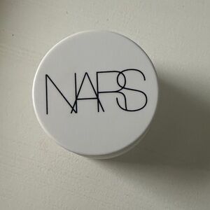 NARS White Cosmetic Jar with Black Logo - empty